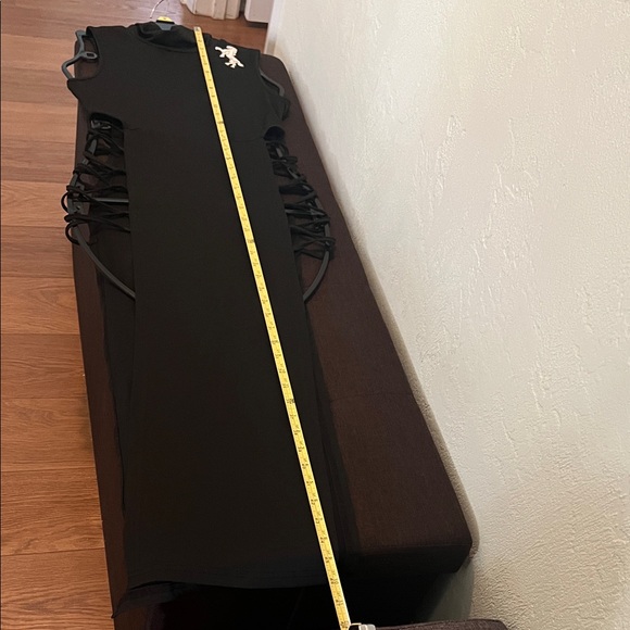 (0339) WHT Horse Art & Elegant Black Sleeveless Dress. 2026 Fire Horse Year. - Picture 3 of 8